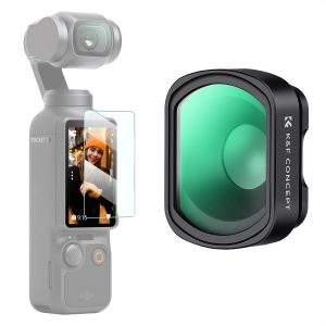 K&F Concept 10X Macro Lens Compatible with DJI Osmo Pocket 3, Close Up Filter HD Macro Photography Lens, Magnetic Attach/Multi-Coated/Optical Glass